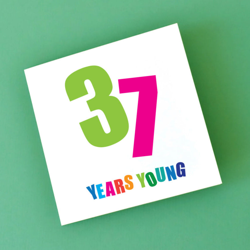 Birthday Card for 37th Birthday