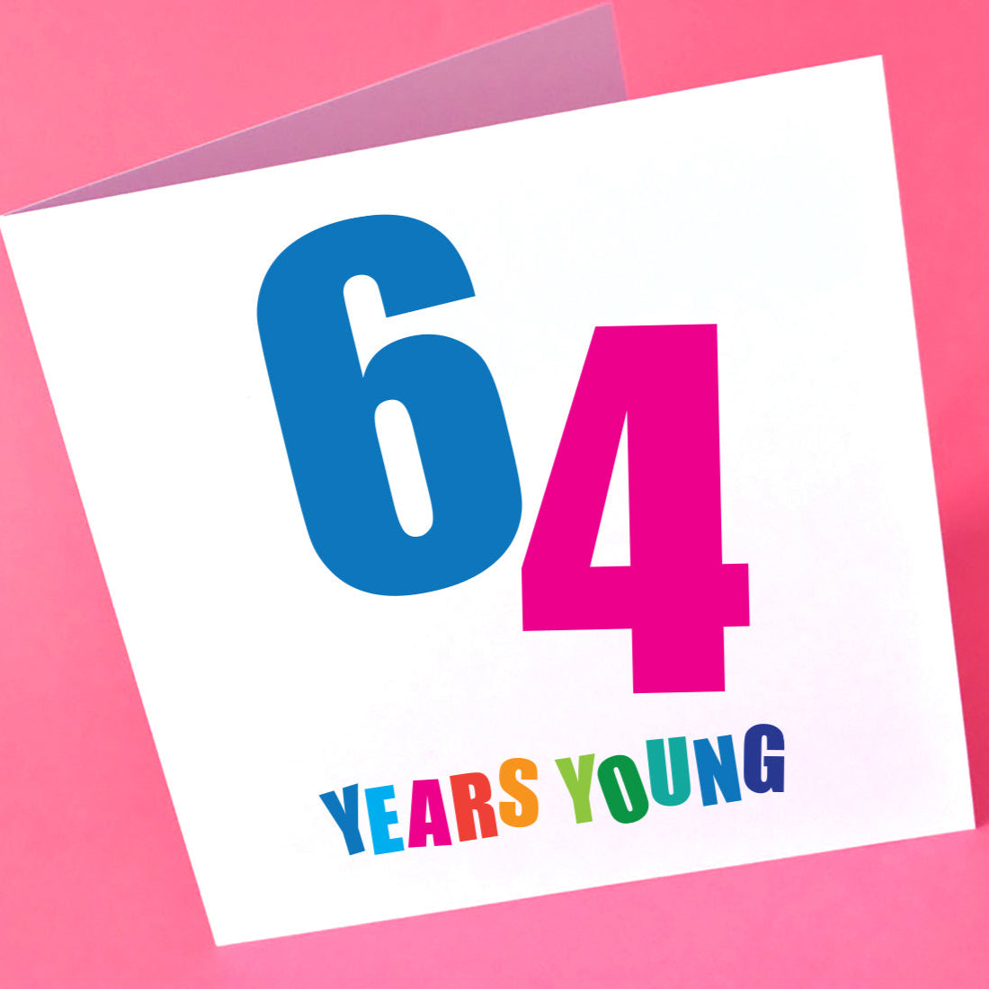64 Years Young Birthday Card