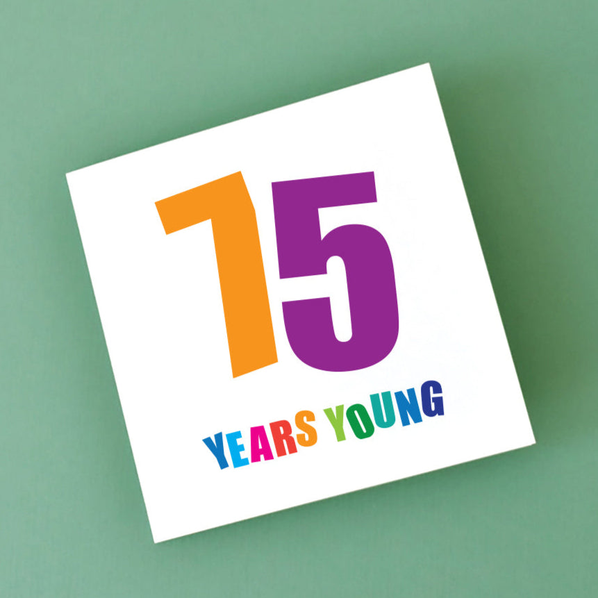 75th Birthday card for both men and women