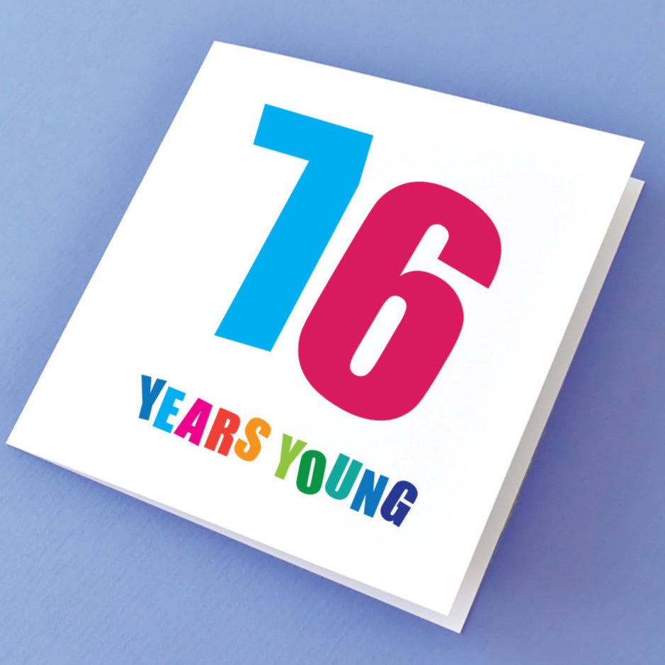 Birthday card for 76 years old
