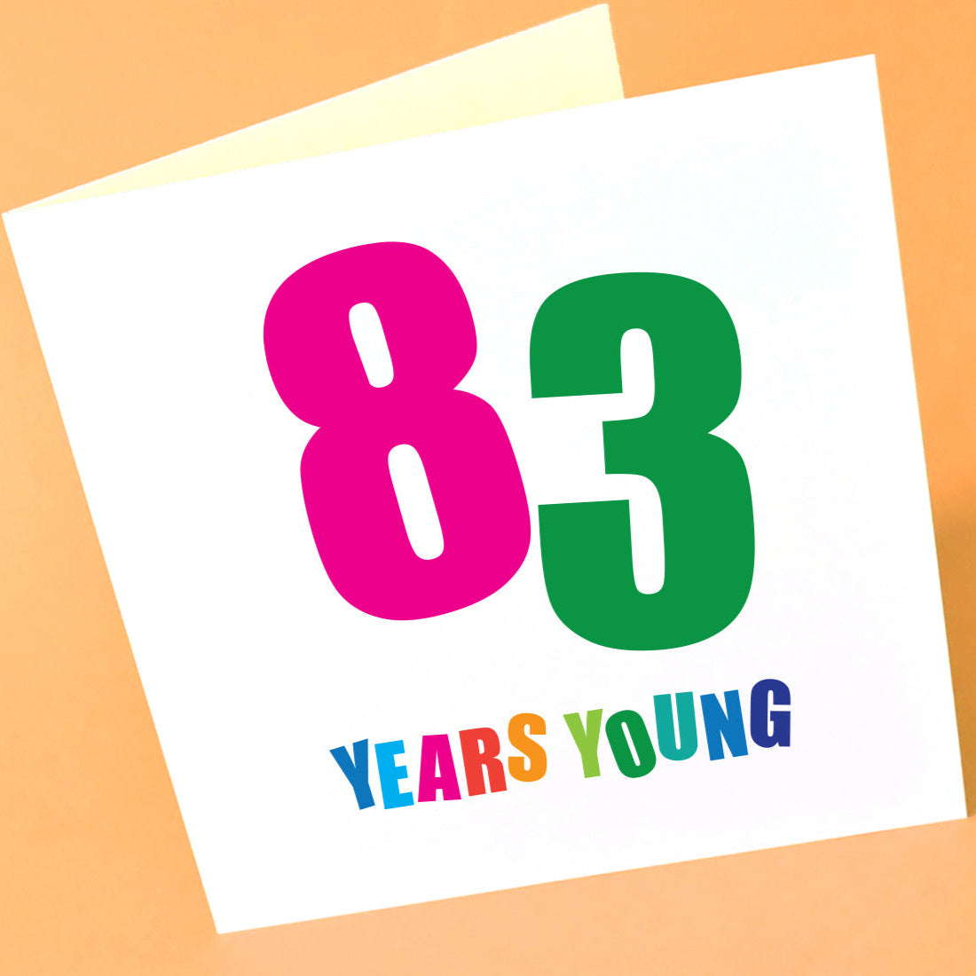 83 Years Young Birthday Card for Him
