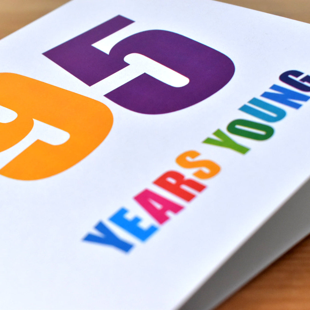 95 Years Young Birthday Card