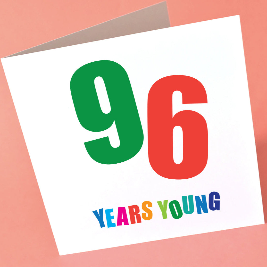 96th Birthday Card for Grandparents