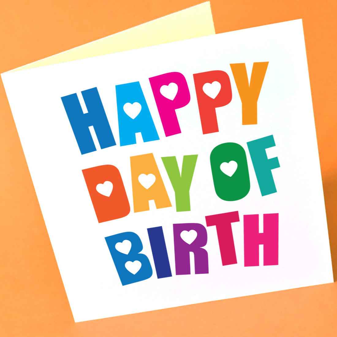 Gender neutral birthday card.