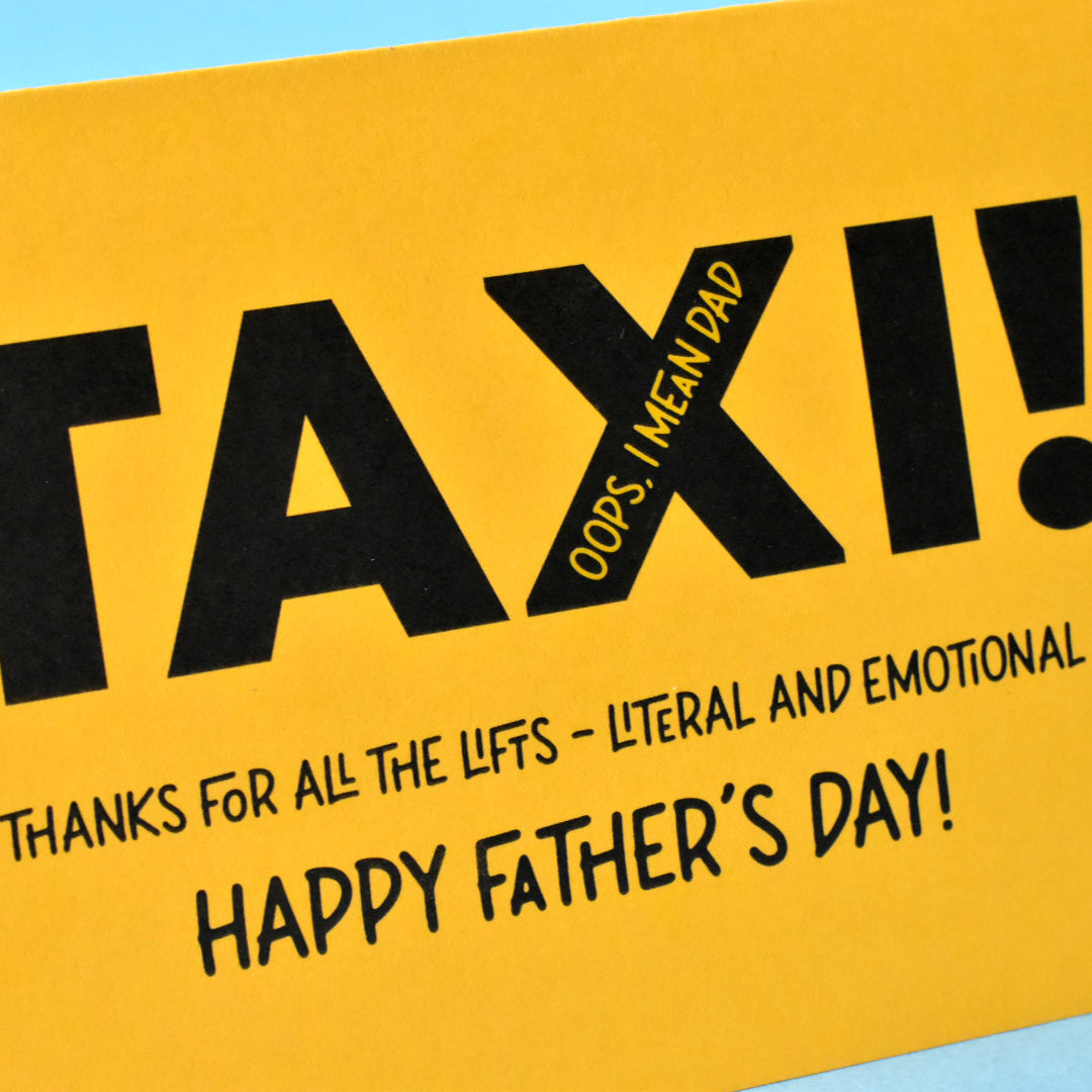 unny greeting card for dads who drive everywhere and do everything.