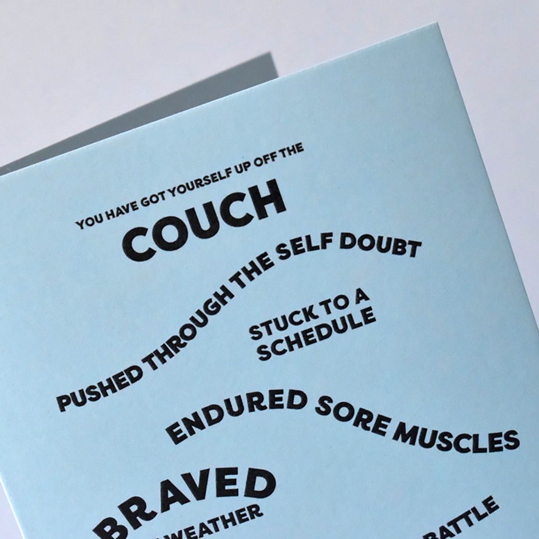 Couch to 5K Finisher Card