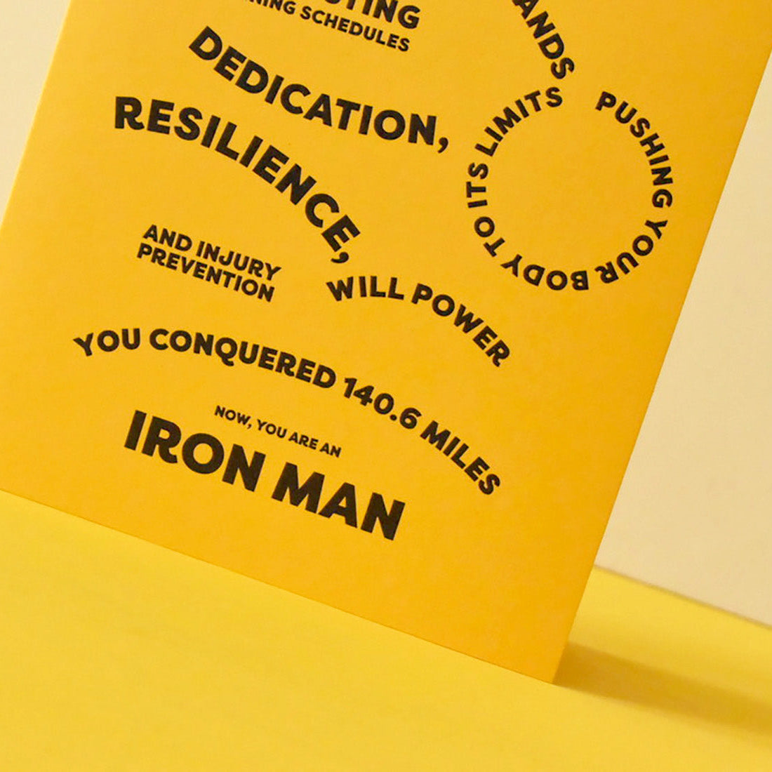 Ironman Finisher Card