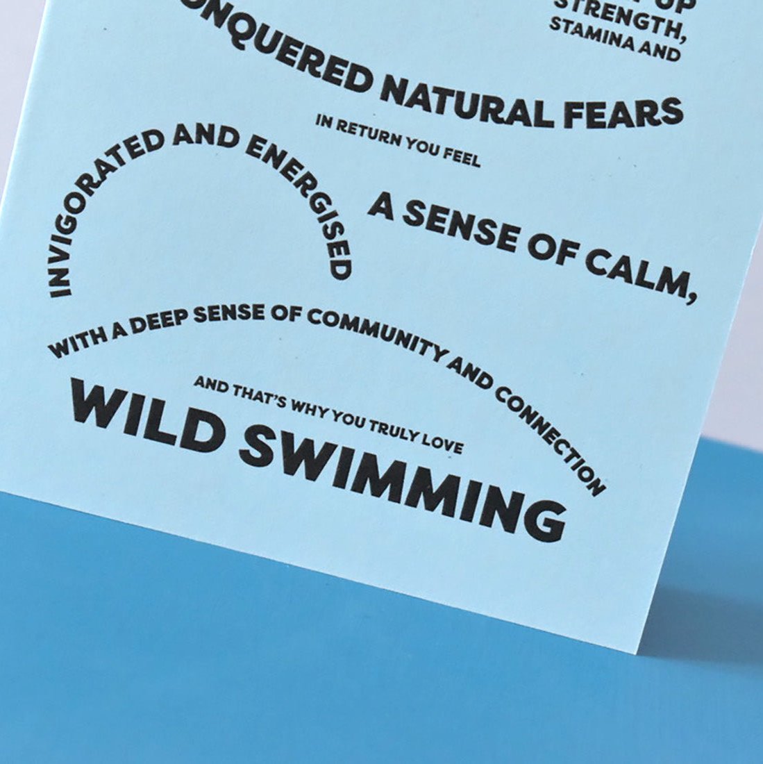 Cards for swimmers