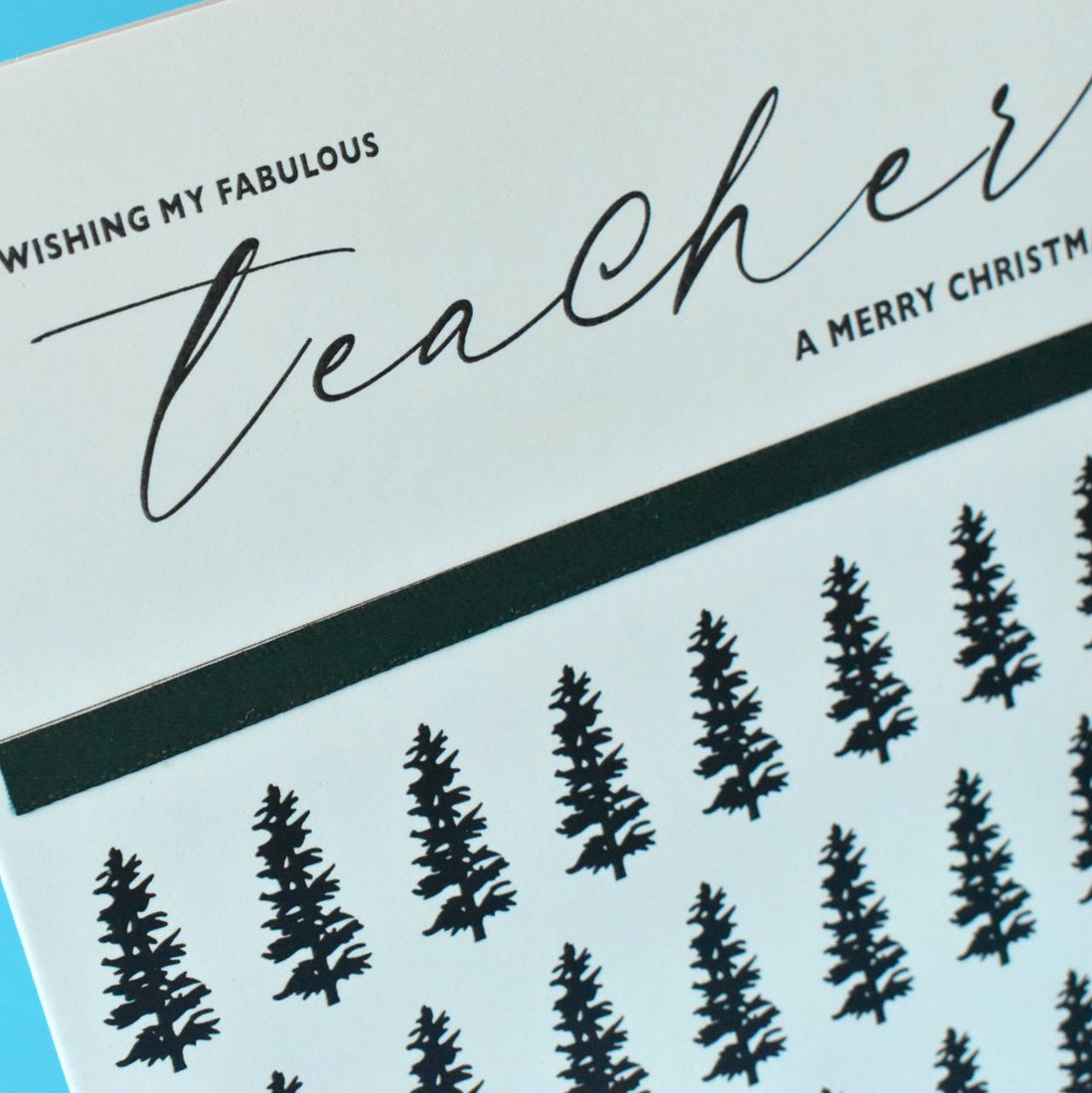 My Fabulous Teacher Christmas Card