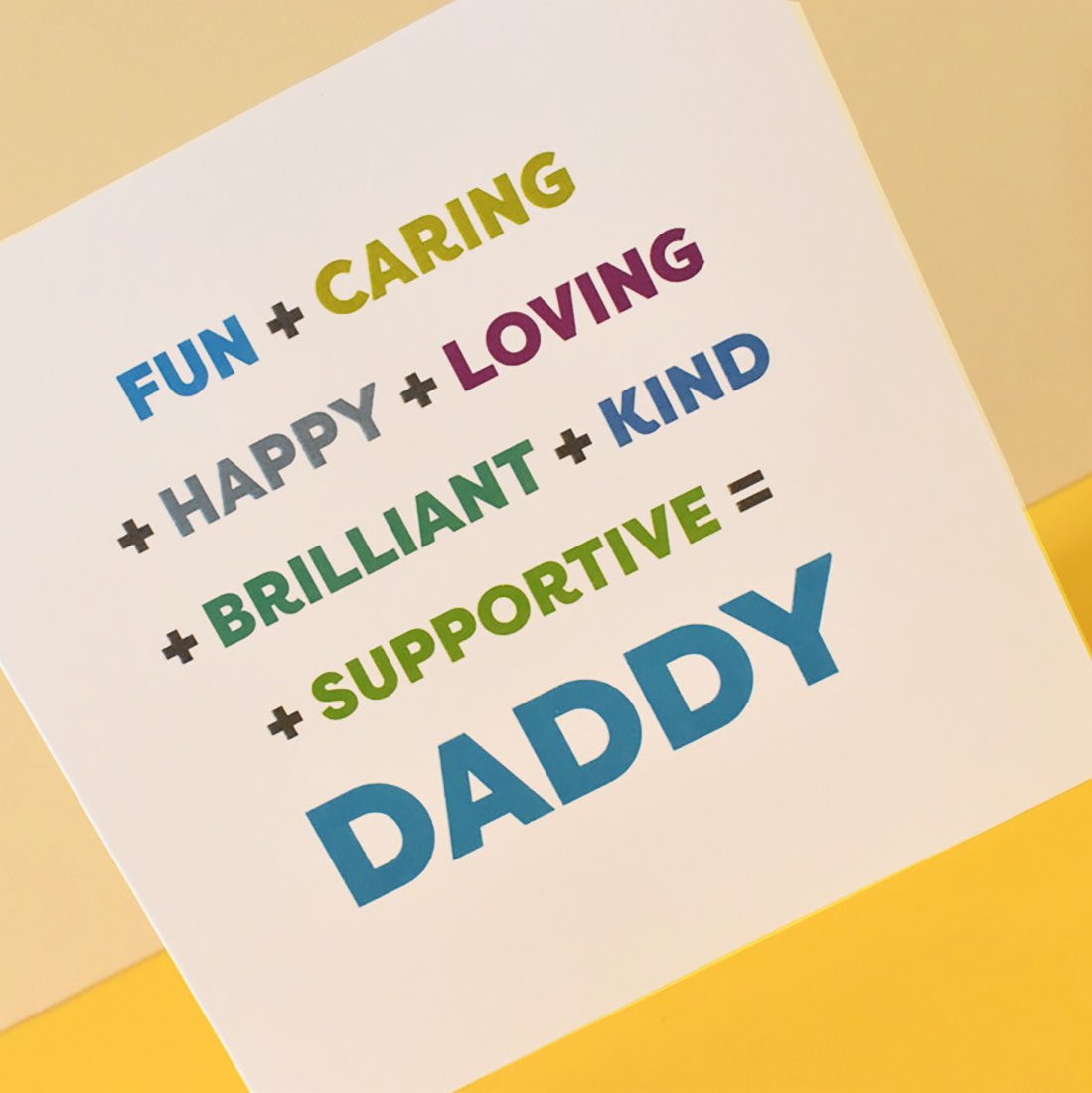 Brilliant Daddy Card