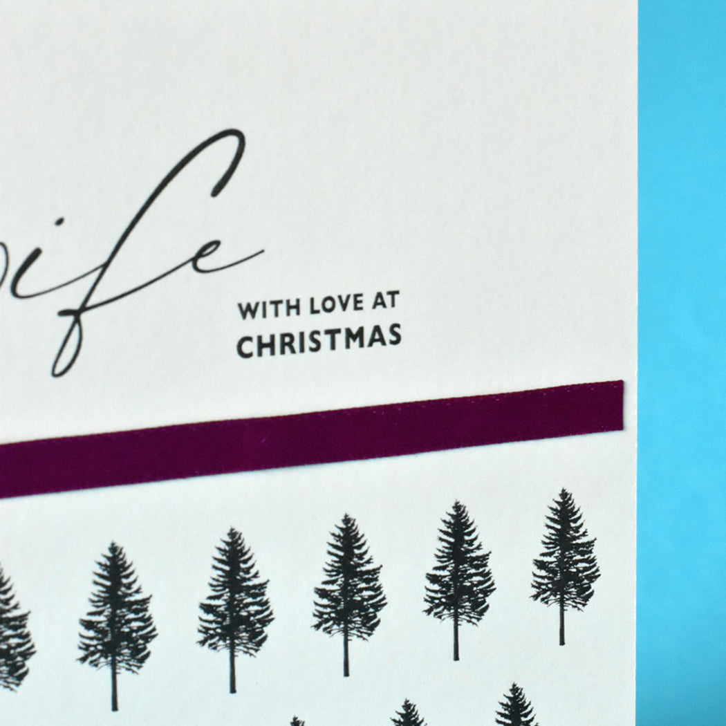 To My Wife With Love Christmas Card