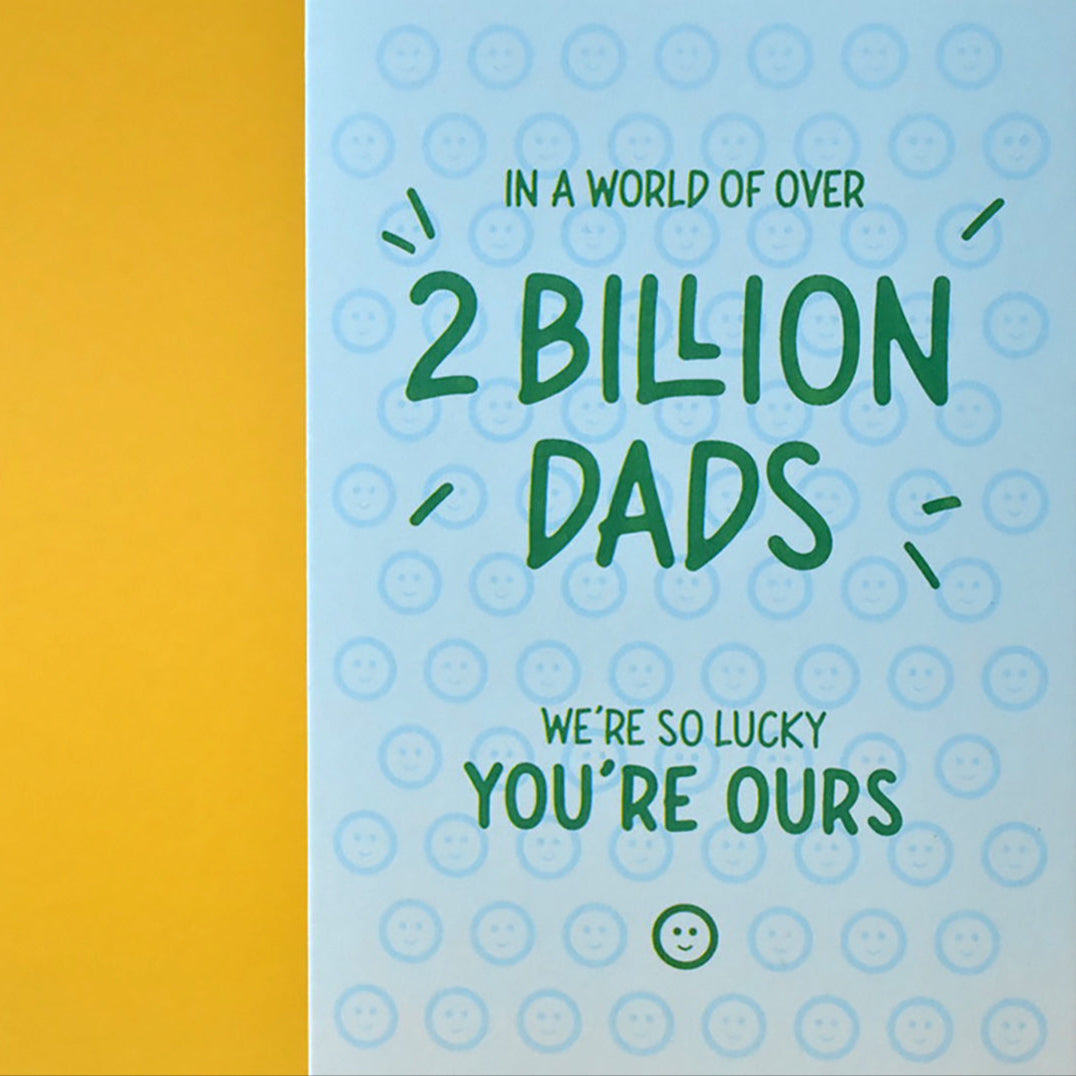 Emotional greeting card for dad from children or siblings for his birthday.