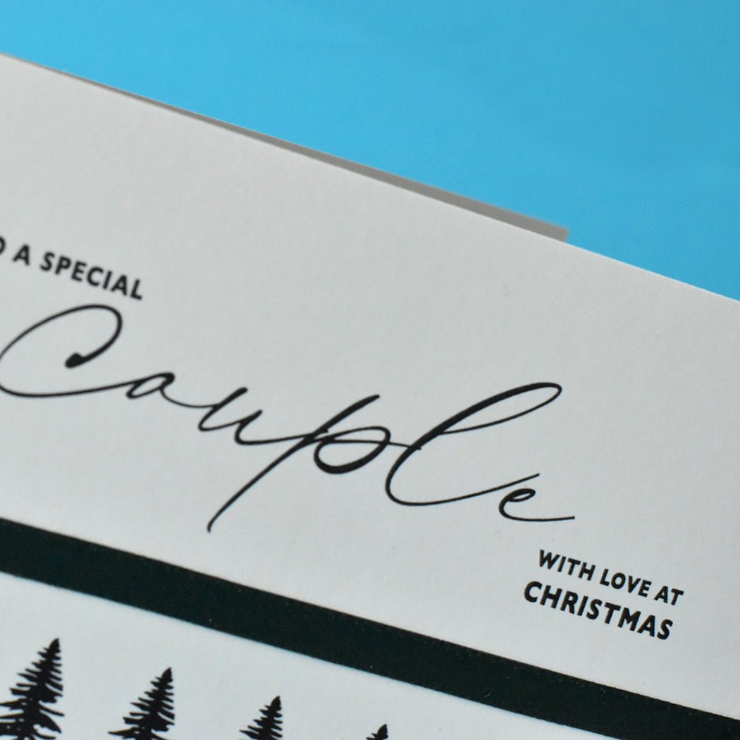Special Couple with Love Christmas Card