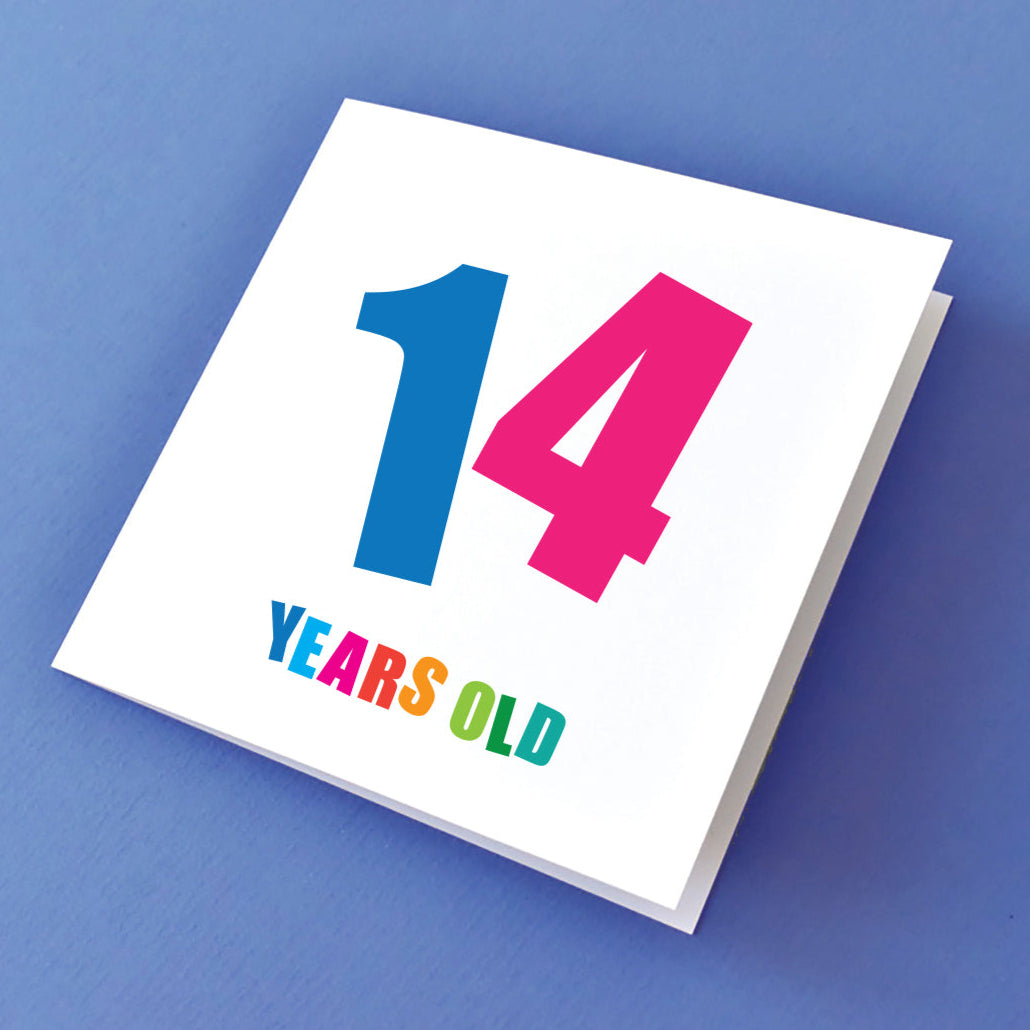 14th Birthday Cards for All Genders.