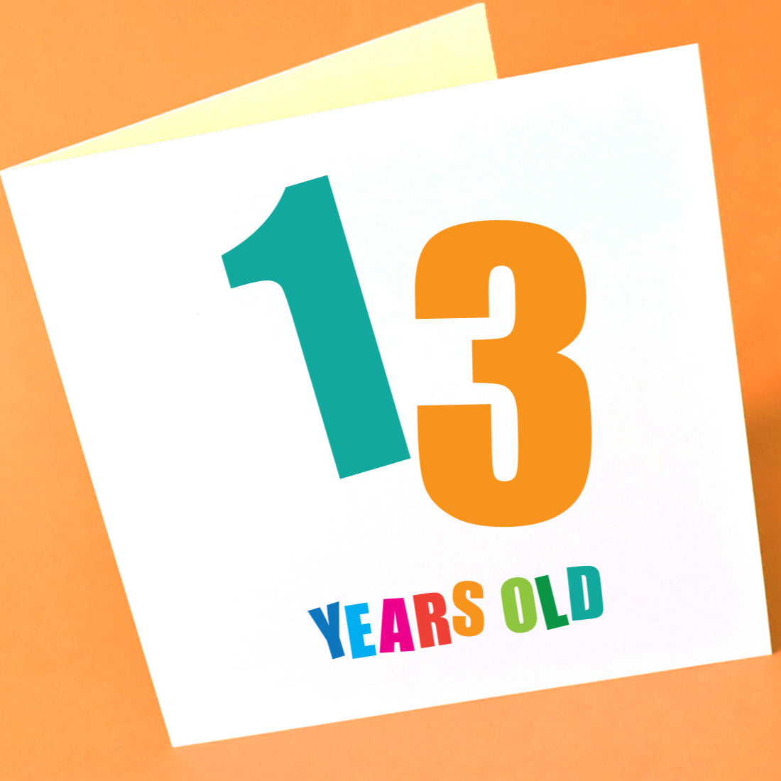 13 Years Old Birthday Card