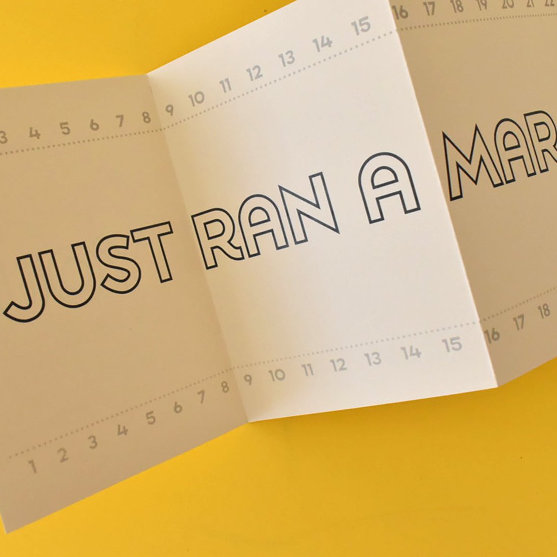 You Ran a Marathon Congratulations Card
