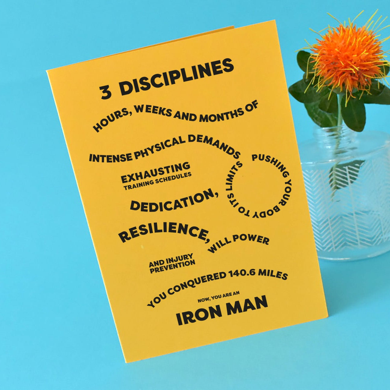 Ironman Finisher Card