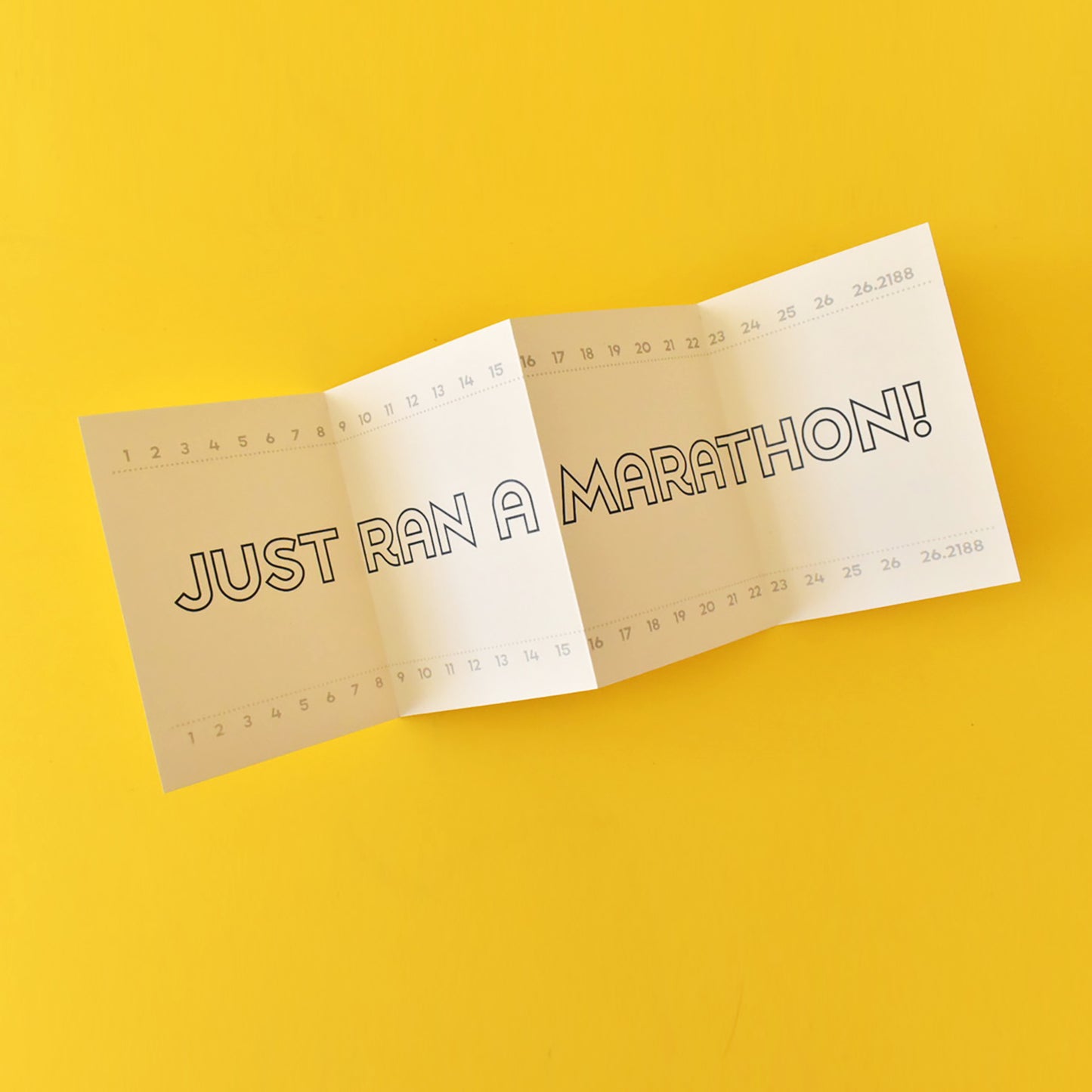 You Ran a Marathon Congratulations Card