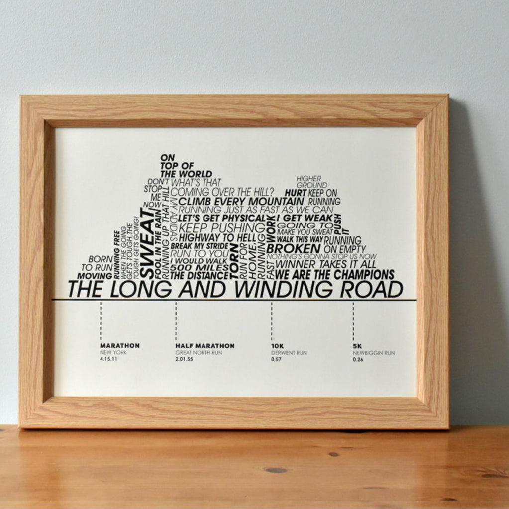 Running Achievements Print