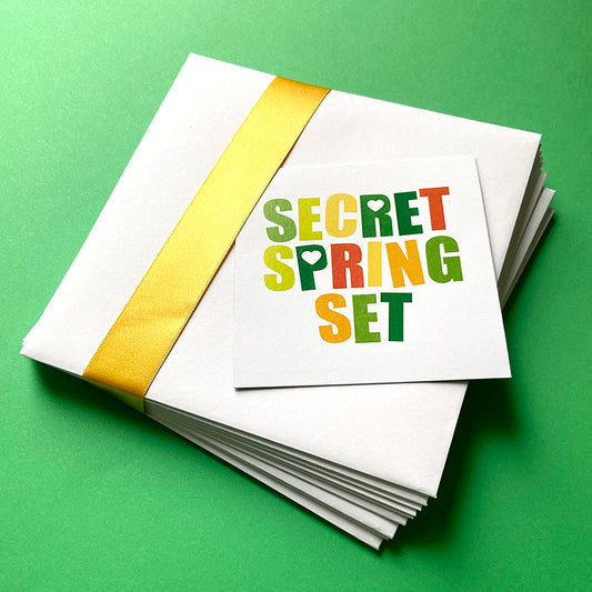 Secret Spring Set - Pack of 10 Cards