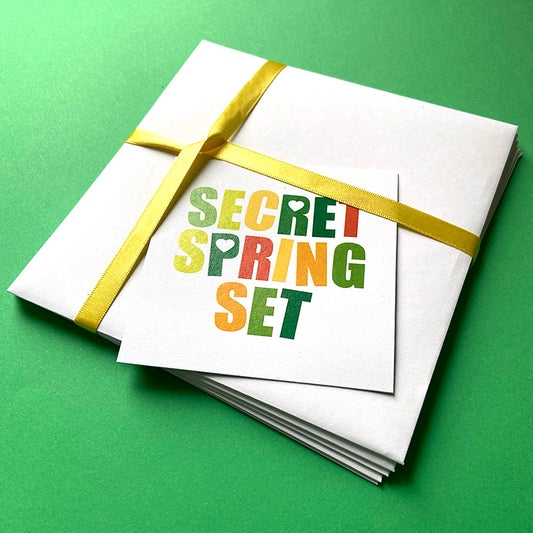 Secret Spring Set - Pack of 5 Cards