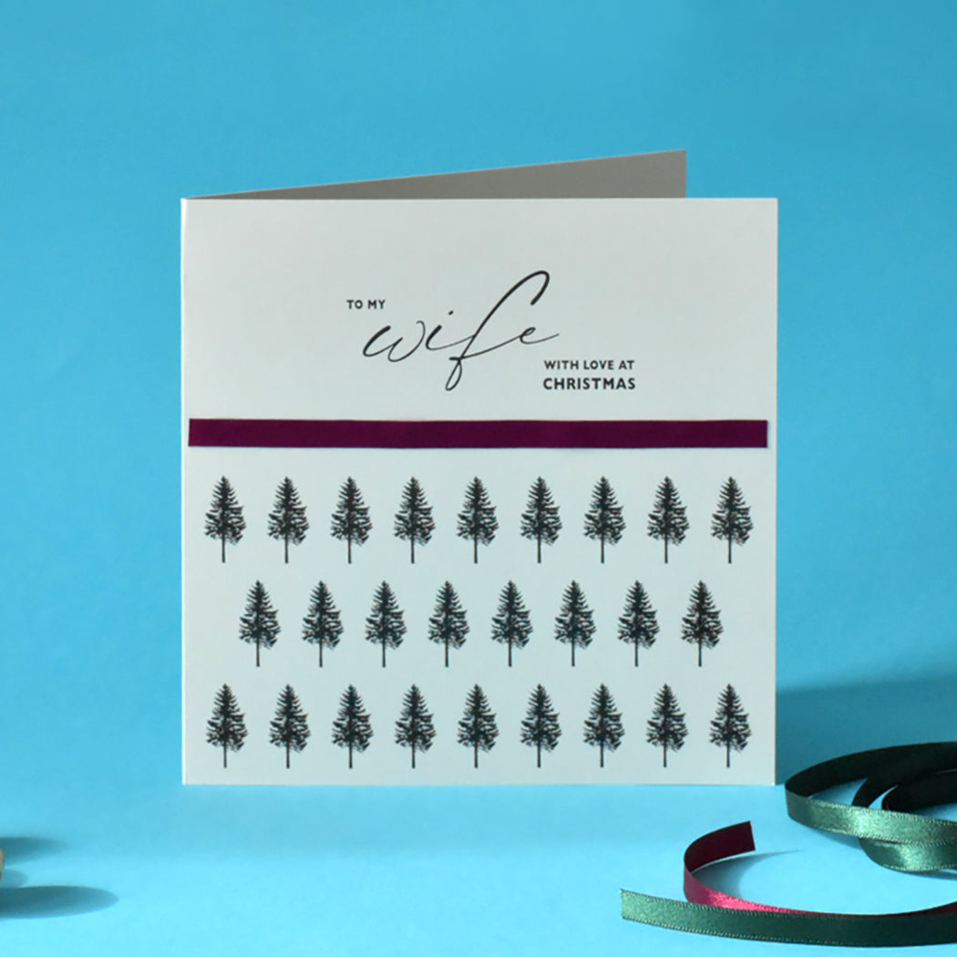 To My Wife With Love Christmas Card