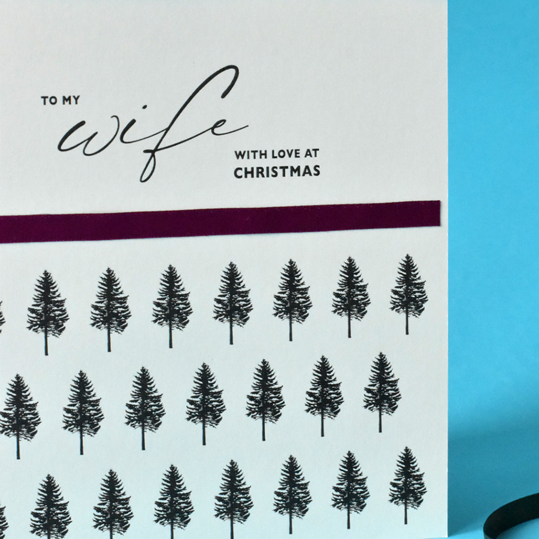 To My Wife With Love Christmas Card