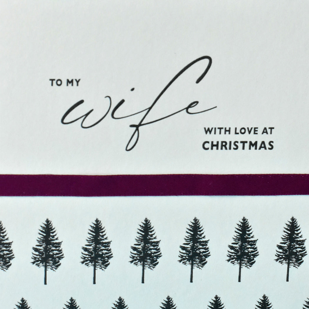 To My Wife With Love Christmas Card