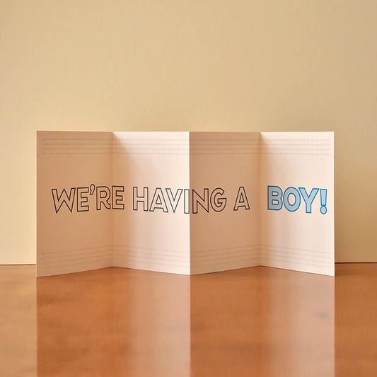 We're Having a Boy Card