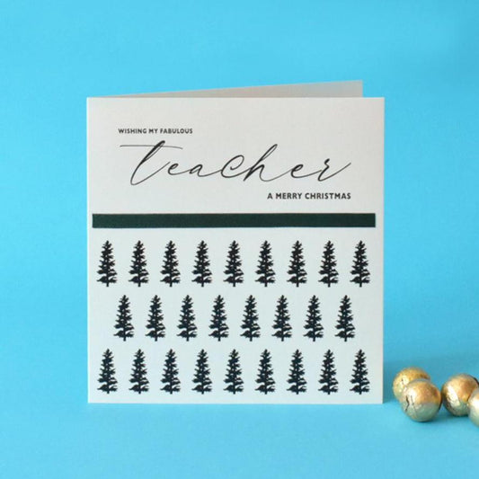 My Fabulous Teacher Christmas Card