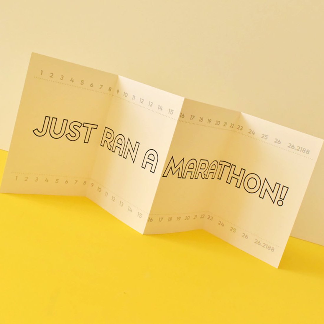 You Ran a Marathon Congratulations Card