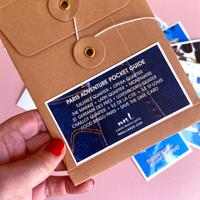 Personalised Paris Pocket Travel Guide