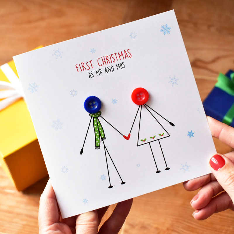 First Christmas as Mr and Mrs Card