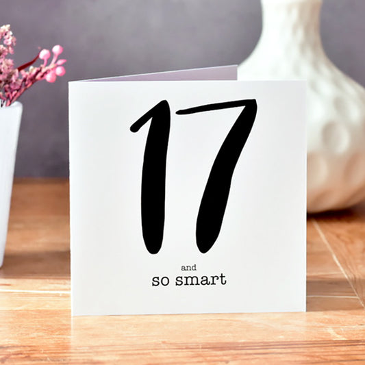 17 and Smart Birthday Card