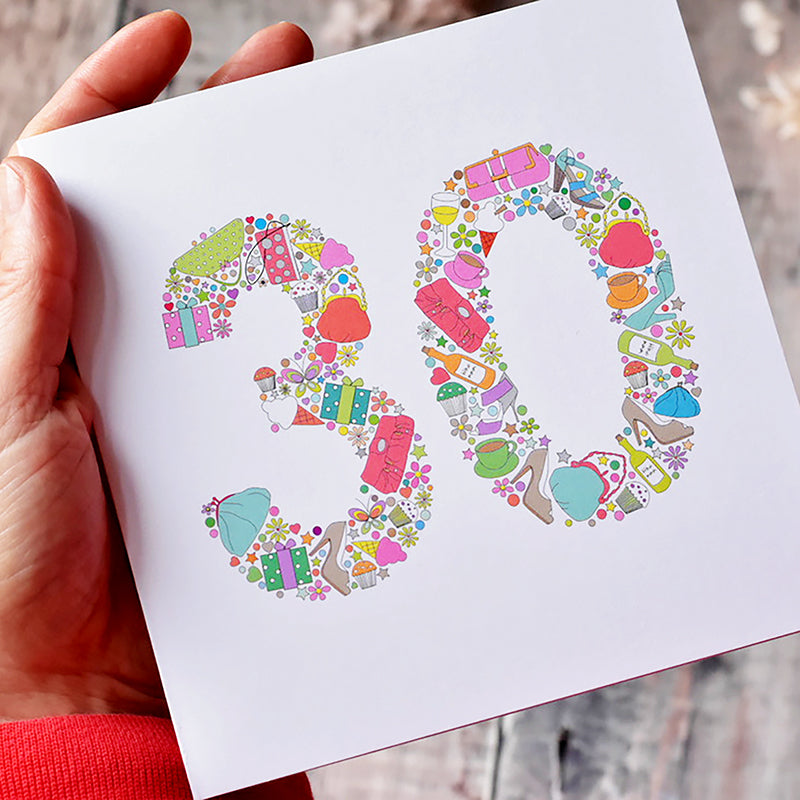 30th Birthday Card for Her - Hobbies and Interests