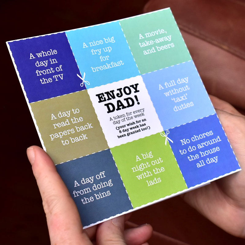 Dads Tokens Father's Day Card
