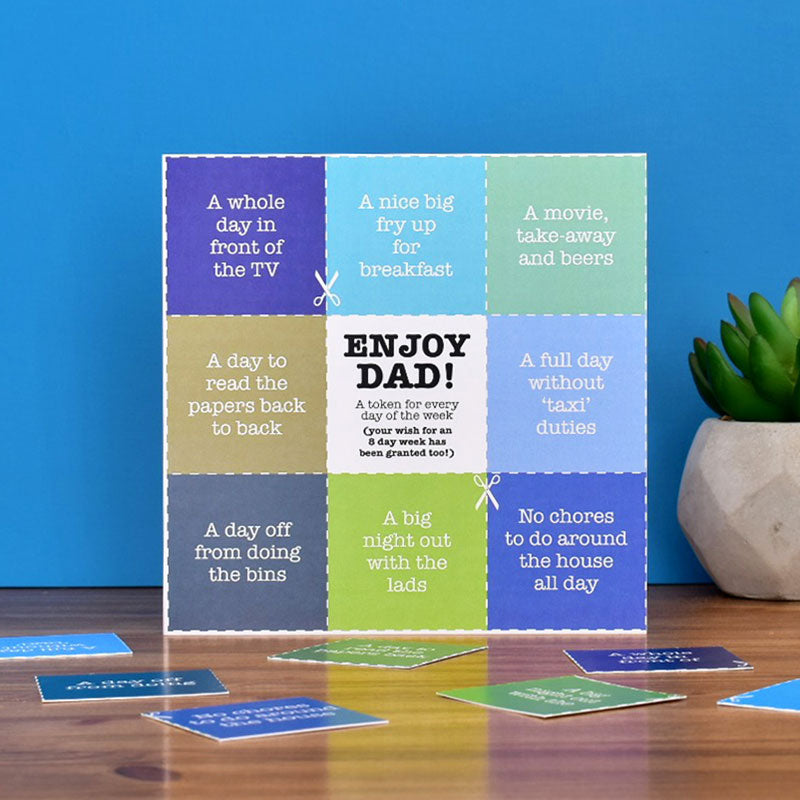 Dads Tokens Card