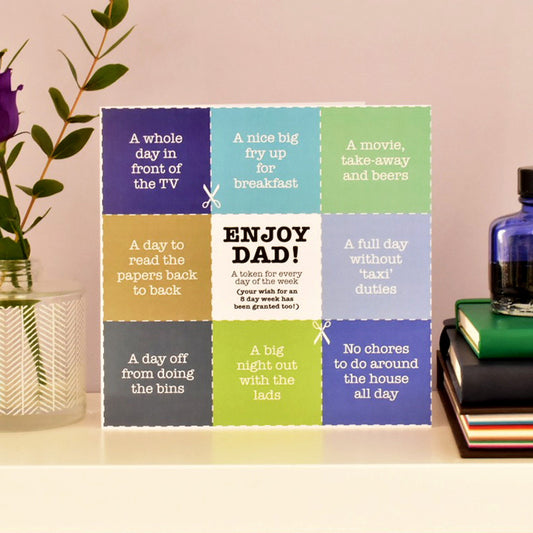 Dads Tokens Father's Day Card