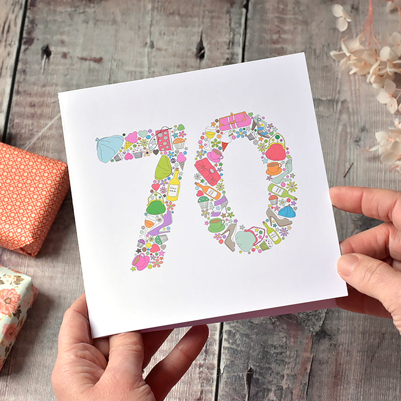 70th Birthday Card for Her - Hobbies and Interests