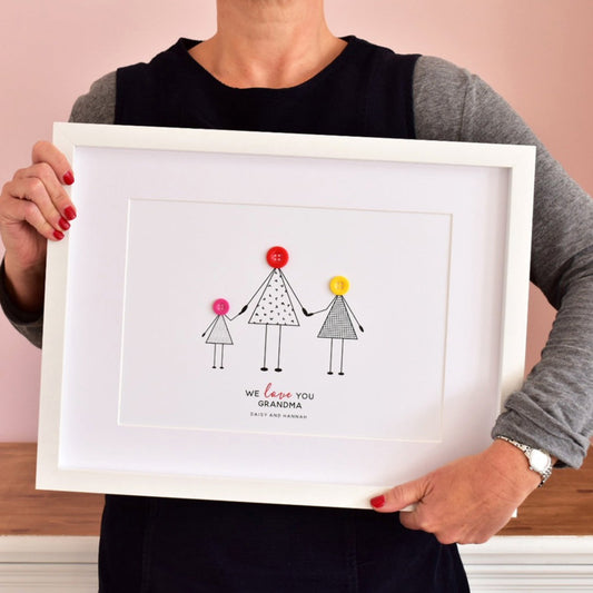 Button Grandma Print - Unframed