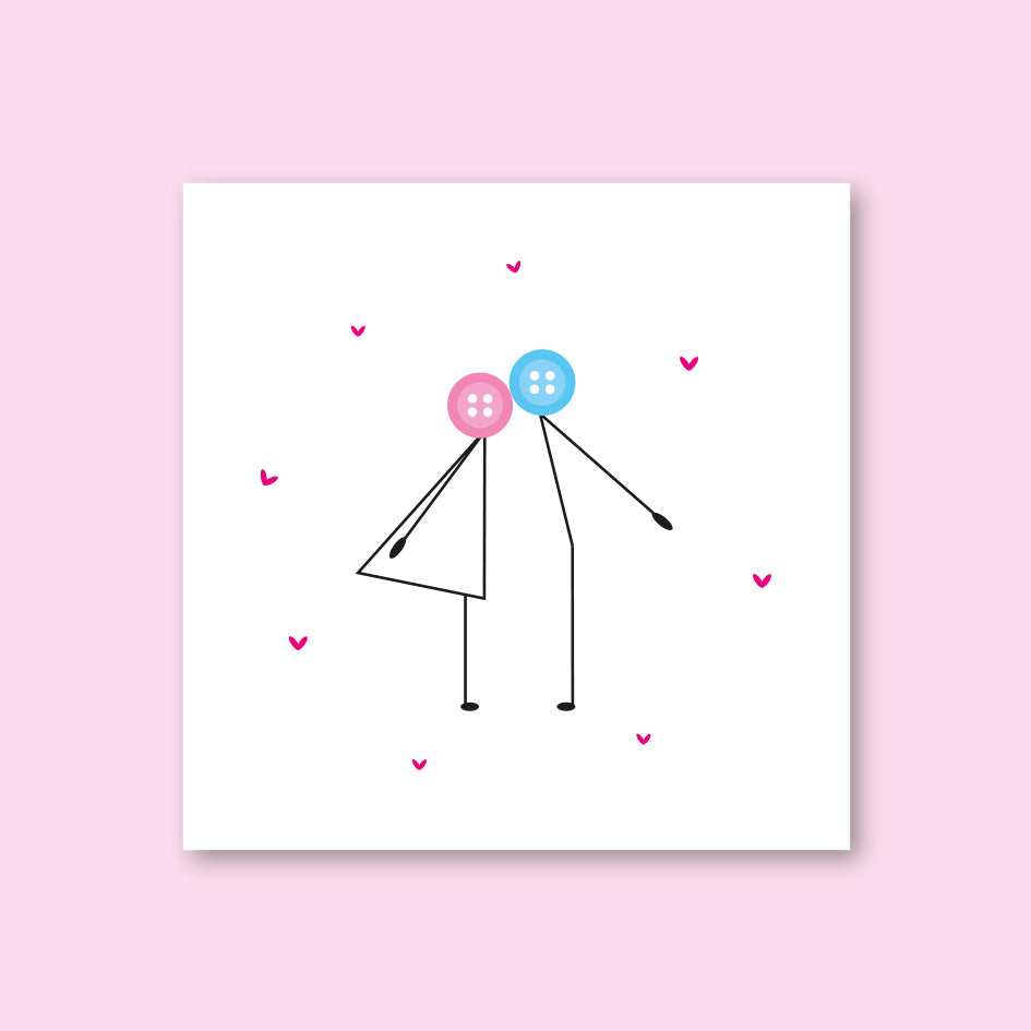 Kissing Card - WHOLESALE PACK OF 6