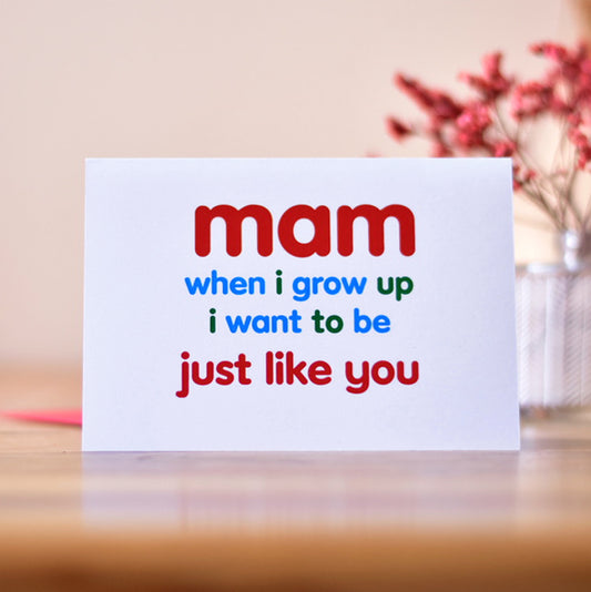 Just Like You Mam Card