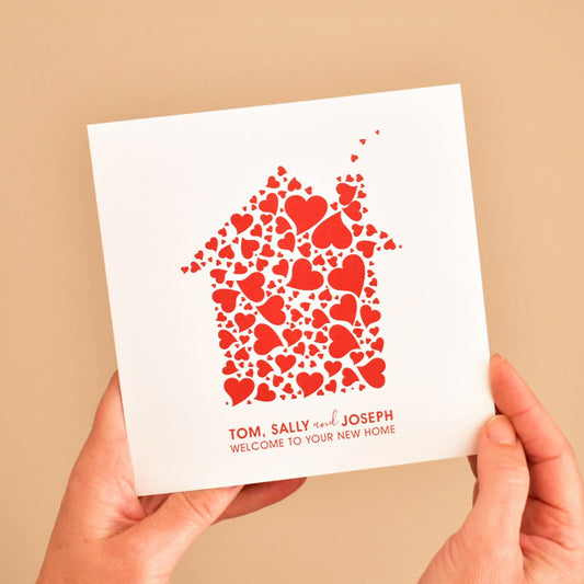 Welcome to Your New Home Personalised Card