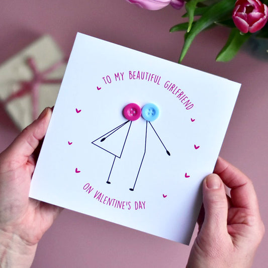 To My Girlfriend on Valentine's Day Card