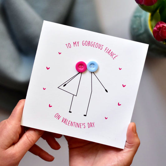 To My Fiancé on Valentine's Day Card