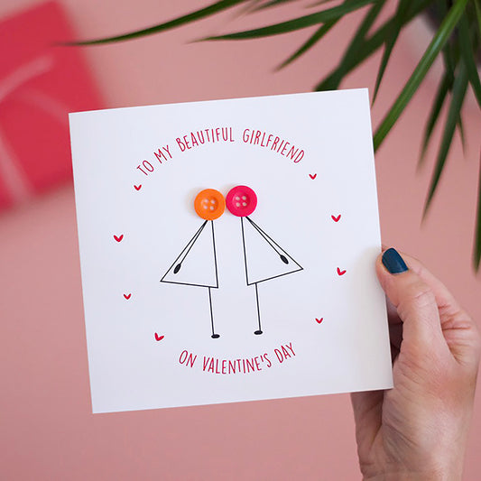 To my Girlfriend on Valentine's Day Card (2 Females)