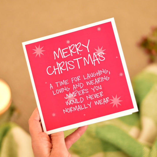 Wearing Christmas Jumpers Christmas Card