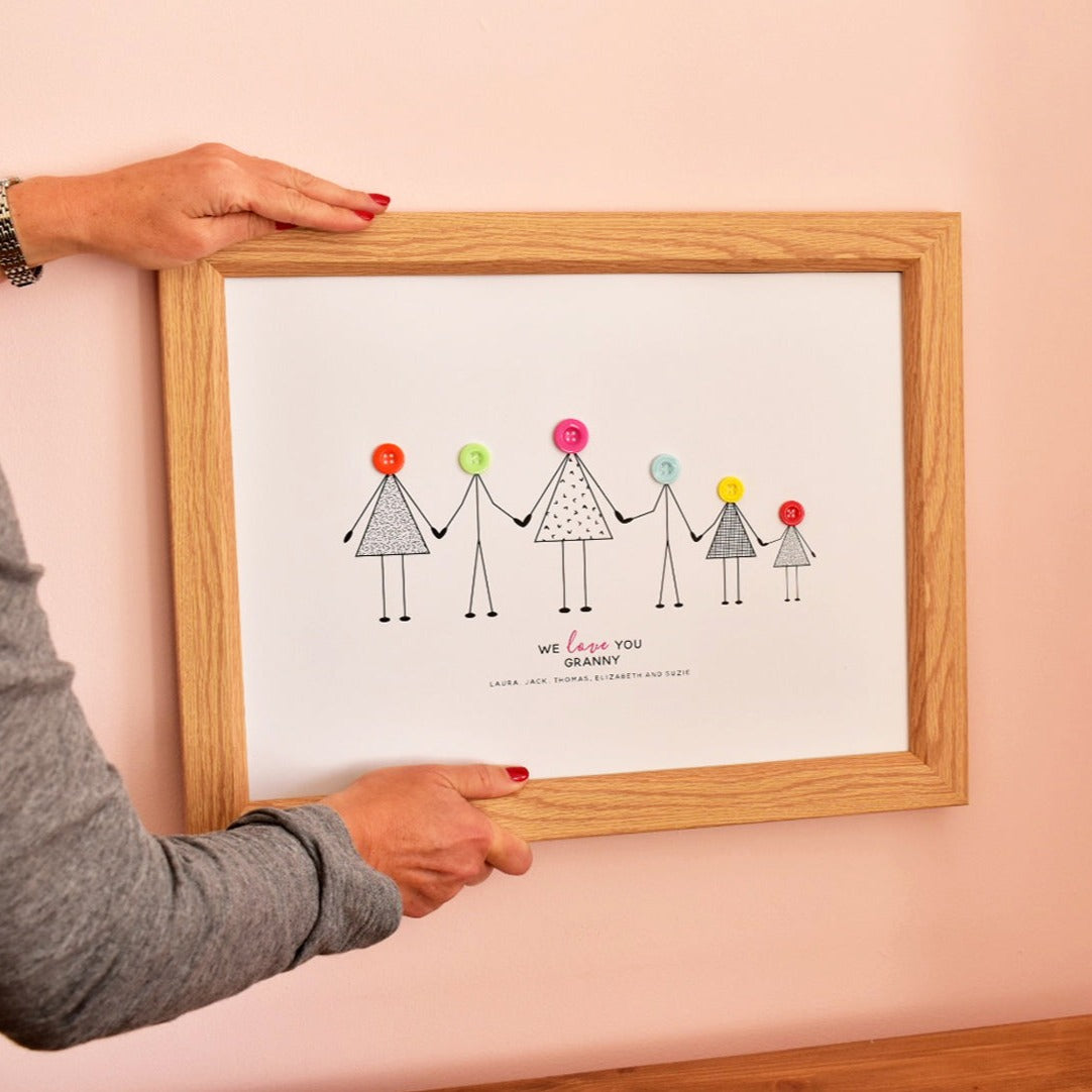 Button Grandma Print - Unframed