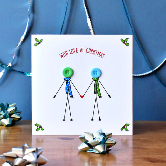 With Love At Christmas Card (2 Males)