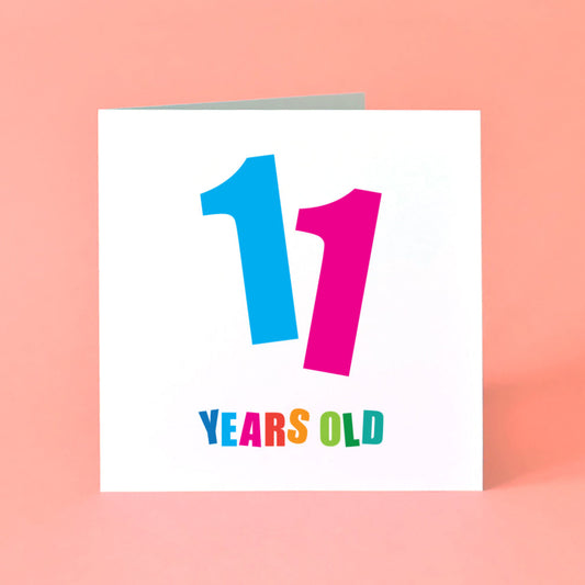 11th Birthday Cards for all genders